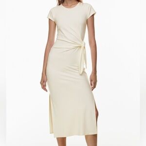 Aritzia Wilfred Cream Midi Dress XS